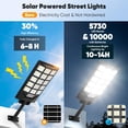 thumbnail image 2 of Farolas solares con sensor de movimiento CNOIJUTS 30000LM 6500K, 2 of 7
