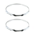thumbnail image 1 of Sonducket 1 par de llantas de aro de tambor de hierro Tom de 14 pulgadas con 6 agujeros Accesorios para instrumentos musicales 1.2 mm 14 pulgadas 8 agujeros, 1 of 1