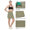 thumbnail image 6 of Little Donkey Andy Women's Athletic Skort Skirts UPF 50+ Quick Dry Golf Tennis Causal Skirt with Pockets Sage XS, 6 of 6