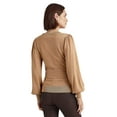 thumbnail image 2 of Ralph Lauren Women's Belted Cotton Blend Sweater Brown Size Small, 2 of 3