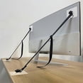 thumbnail image 1 of Paquete de 2 correas de seguridad ajustables para TV, anclajes adhesivos para muebles antivuelco sin perforación a prueba de bebés, pantallas planas fijadas a la pared, 1 of 5