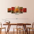 thumbnail image 3 of Elephant Stock Fall Riverside I Wall Art - Horizontal Multi Panel Canvas - Bedroom Wall Decor - Abstract Multi Panel - Yellow And Orange Decor By Silvia Vassileva - 74" x 34", 3 of 8