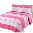 thumbnail image 1 of Peach Couture Home Collection Floral Patterned Quilt Comforter Set, 1 of 1