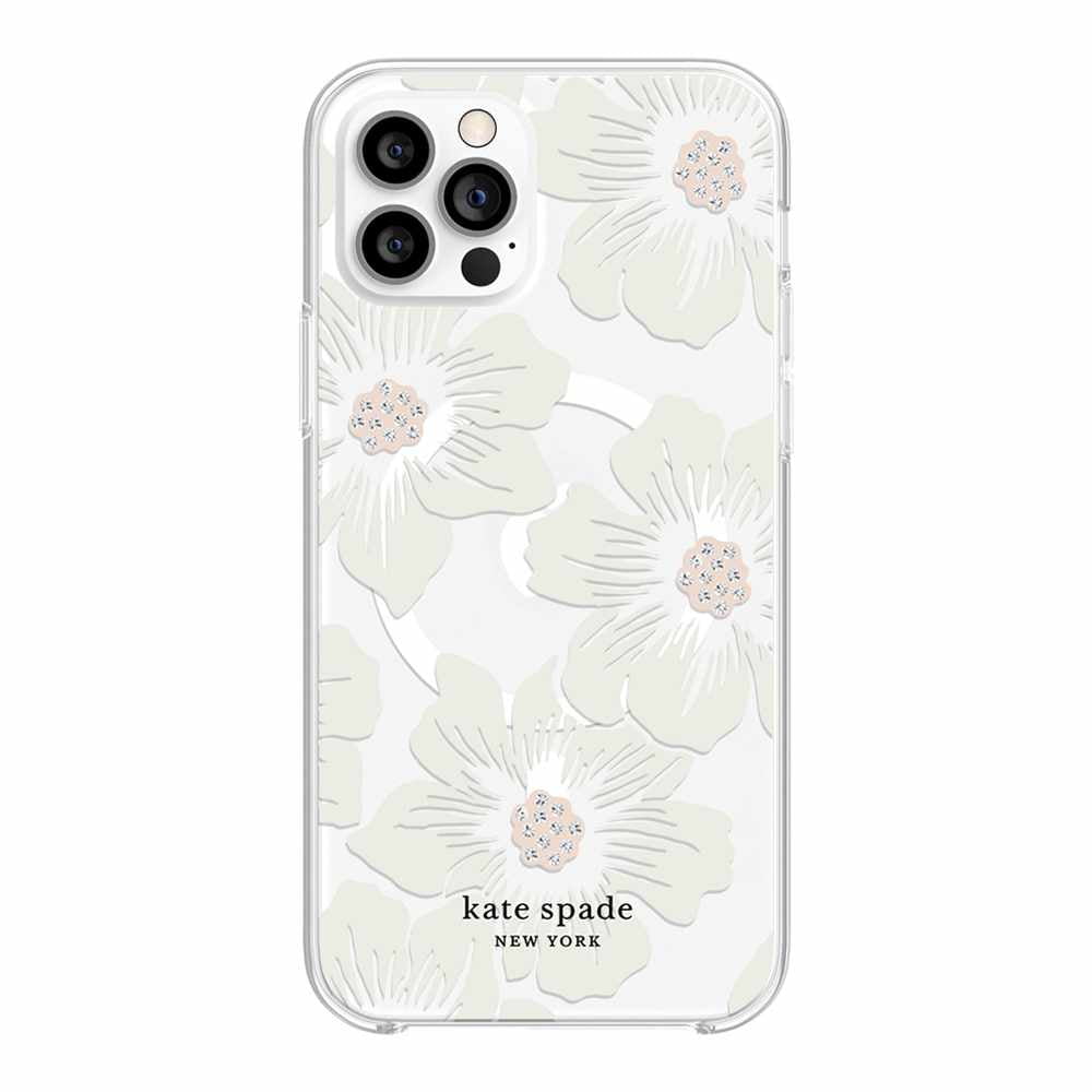 Kate Spade Protective Hardshell Case with MagSafe Hollyhock Floral for  iPhone 12/12 Pro Cases 