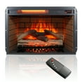 thumbnail image 4 of 60 Inch Electric Fireplace Entertainment Center With Door Sensor-Jasmine white color, 4 of 11