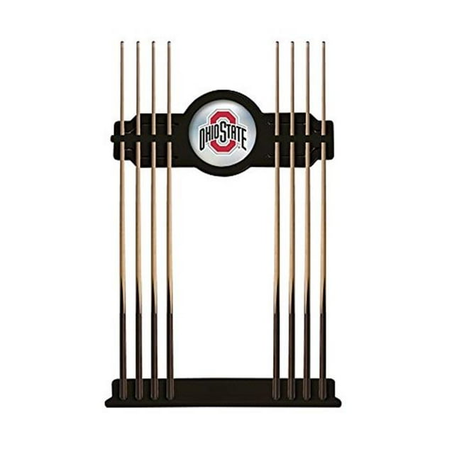 Holland Bar Stool CueBKOhioSt Ohio State Cue Rack - Black