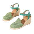 thumbnail image 5 of YLYL Espadrille Sandals for Women Arch Support Closed Toe Platform Wedge Heel Ankle Strap Summer Dress Shoes, 5 of 6
