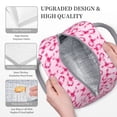 thumbnail image 3 of Xecao Breast Cancer Ribbons Awareness Pattern Large Insulated Lunch Bag for Work, School, Picnic - Waterproof, Durable Oxford Cloth, Comfortable Handle, 3 of 6