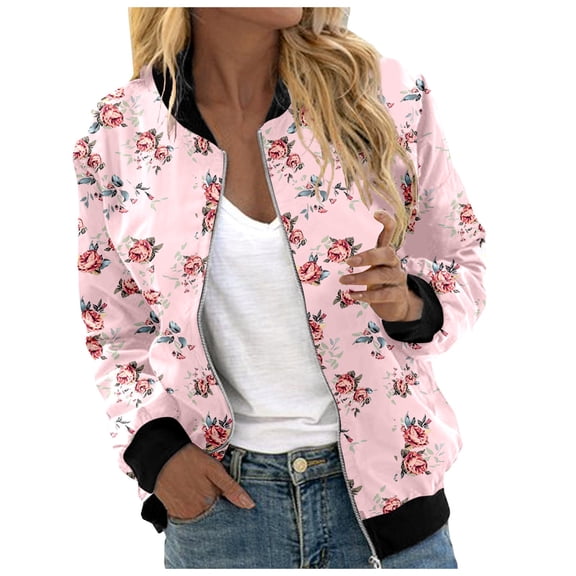 Women's Coats, Jackets & Vests Floral Print Cardigan Casual Tops