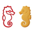 thumbnail image 2 of Seahorse Cookie Cutter & Stamp Set - 4x2.13 Inches, Ocean Animal Baking Tool (Random Color), 2 of 7