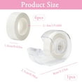 thumbnail image 2 of 6 Rolls Double Sided Fashion Tape with Dispenser, Clear Body Tape for Skin, Clothing Tape to Keep Clothes in Place, Invisible Fabric Hem Tape for Dress Bra Women Girls (19.6 Ft), 2 of 7