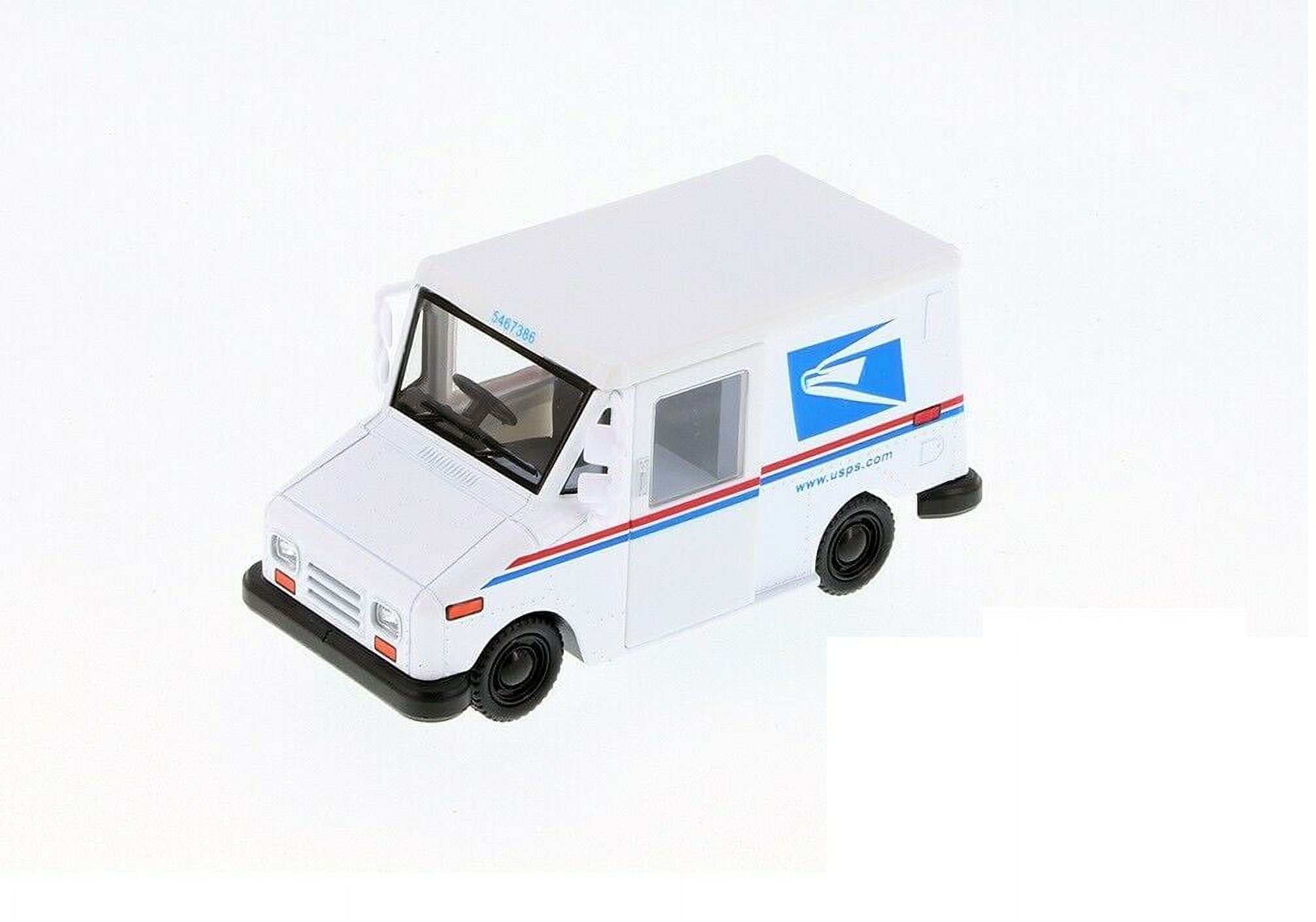 USPS LLV Mail Truck Diecast Model Toy, 1:36 Scale by KINSFUN