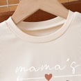 thumbnail image 4 of HCNTES Girl's 2 Piece Summer Outfits Print Tees and Wide Leg Cargo Pants Set Kids Girl School Suit 3T 4T 5T 6T 7T 8T 9T(D01-Beige,6-7 Years), 4 of 7