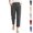 Dark Gray, variant on Pants for Women Straight Leg Cropped Pants Ankle Length Tapered Rolled Cuff High Waisted Trousers Slacks
