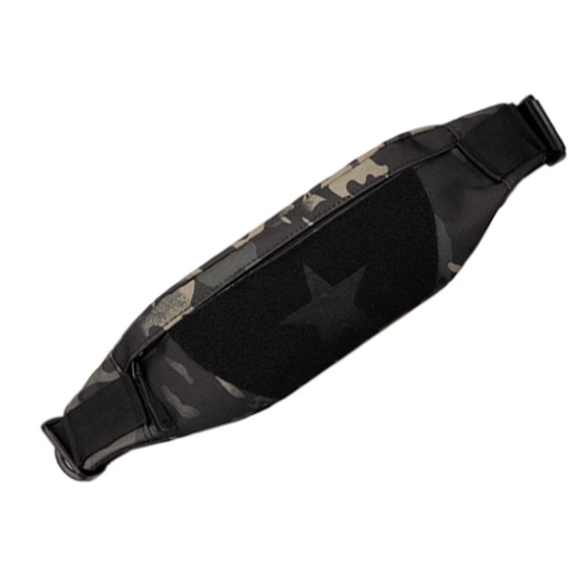 Advancent Riñonera de bolsillo grande para exteriores, bolso con cremallera, cartera, pecho, impermeable, riñonera para hombres y mujeres, suministros Mochilas de mochilero camuflaje negro Advancent OD022577-03