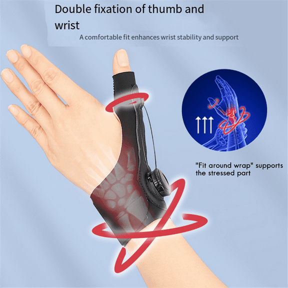 Wrist Thumb Support Brace Soft Elastic Thumb Compression Sleeve Protector Thumb Splint Wristband Gym Sports