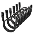 thumbnail image 1 of Cable XLR NUOSIYA de 0,5 m, 6 paquetes de cables balanceados para micrófono, 1 of 6