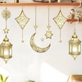 thumbnail image 2 of Jiibva Ramadan Wall Decor Stickers, Islamic Muslim Wall Stickers Eid Mubarak Ramadan Decor Lantern Moon Star Window Decal Ramadan Decorations for Decorations Wallpaper, 2 of 7