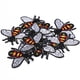thumbnail image 1 of Pegatinas De Tela Bordada, Parches De Hierro De Abeja, Tela De Parche Para Bolsas De Zapatos Anggrek Iron Patches, 1 of 8