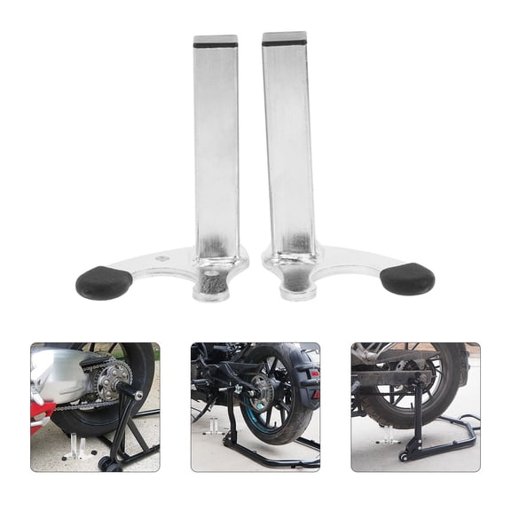 YUYUETIME 1Pair Motorcycle Rear Wheel Support Stand Heavy Duty Iron Frame Easy Installation for Maintenance