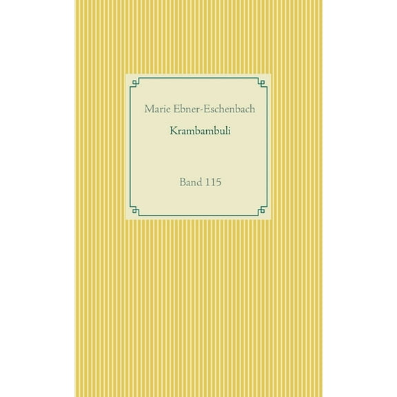 Krambambuli : Band 115 (Paperback)