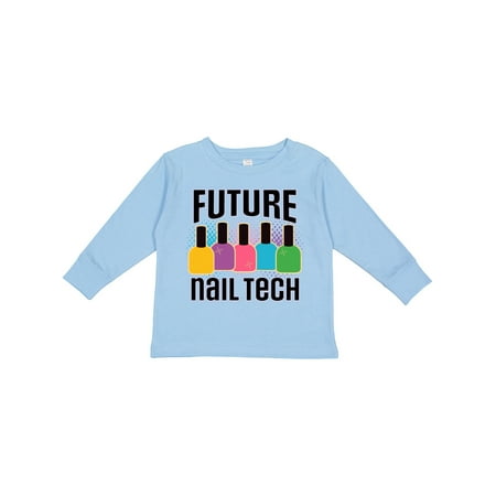

Inktastic Future Nail Tech Gift Toddler Toddler Girl Long Sleeve T-Shirt