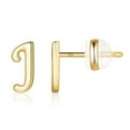 thumbnail image 4 of Fiaya Women Creative Fashion Earrings for Women, Gold 26 English Letters Earrings, Jewelry Gifts for Daughter Sister (J), 4 of 4