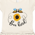 thumbnail image 3 of Inktastic Bee Kind Bees and Sunflower Gift Toddler Girl Dress, 3 of 4