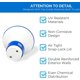 thumbnail image 4 of Mini dispensador de productos químicos para spas y piscinas personales - Compatible con bromo y cloro, admite tabletas de 1'' - Anillo de control ajustable para caudal personalizable ER, 4 of 5