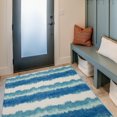 thumbnail image 3 of Outdoor Washable Apopka Ivory & Blue 3' x 5' Accent Rug, 3 of 8