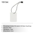 thumbnail image 3 of Unique Bargains Price Tags and Hang Tag String Clothing Tag, 2'x1.4' White String Tags for Clothes, Retail Store 100 Set, 3 of 7