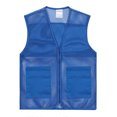 thumbnail image 2 of Toptie Adult Mesh Volunteer Vest Activity Team Supermarket Vest With Pocket(5 Packs)-Blue-XL, 2 of 4