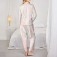 thumbnail image 5 of Disketp Pajamas Set Long Sleeve Sleepwear Womens Button Down Nightwear Pj Sets-Pink Marble, 5 of 9