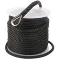 thumbnail image 1 of Nordicaes 3/8" x 150' Premium Solid Braid MFP Anchor Line.Best Polypropylene Rope with Stainless Steel Thimble.Working Load Limit 250 lbs;Breaking Strength 1290 lbs, 1 of 5