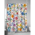 thumbnail image 5 of Shower Curtain Spring Flowers Shower Curtains for Bathroom, Waterproof Polyester Shower Curtain Set with Hooks, Standard Size 72" x 72" Oil Painting, 5 of 6