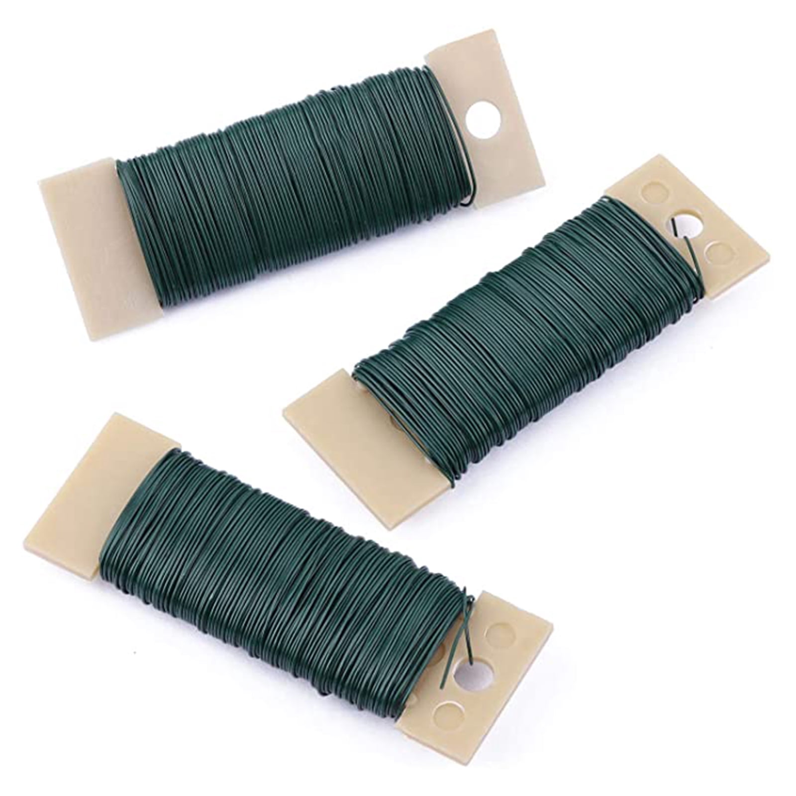 Green Reel Wire Lacquered Florist Rose Wire Roll Floristry Crafts Supplies
