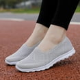 thumbnail image 6 of NOKIO Women'S Comfortable Athletic Shoes Women'S Neutral Sports Sneakers Women Breathable Lace Up Shoes Flats Casual Shoes Unisex Lightweight Work Shoes Sporty Breathable Slip Work Trainers, 6 of 7