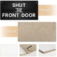 thumbnail image 4 of Home Wall Decor Signs Shut The Front Door Board Hanging Wood Sign, House Wood Sign For Garden Yard Home Farmhouse 12X6 Inch, 4 of 7