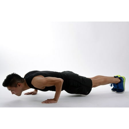 Laminated Poster Burpee Plank Athlete Body Push Up Start Position Poster Print 24 x