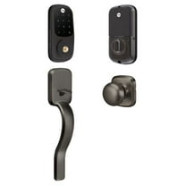 Yale Real Living BNFYRD622NRRX10BP Assure Touchscreen Stand Alone Deadbolt with Ridgefield Passage Handle Set & Trim - Oil Rubbed Bronze Permanent Finish