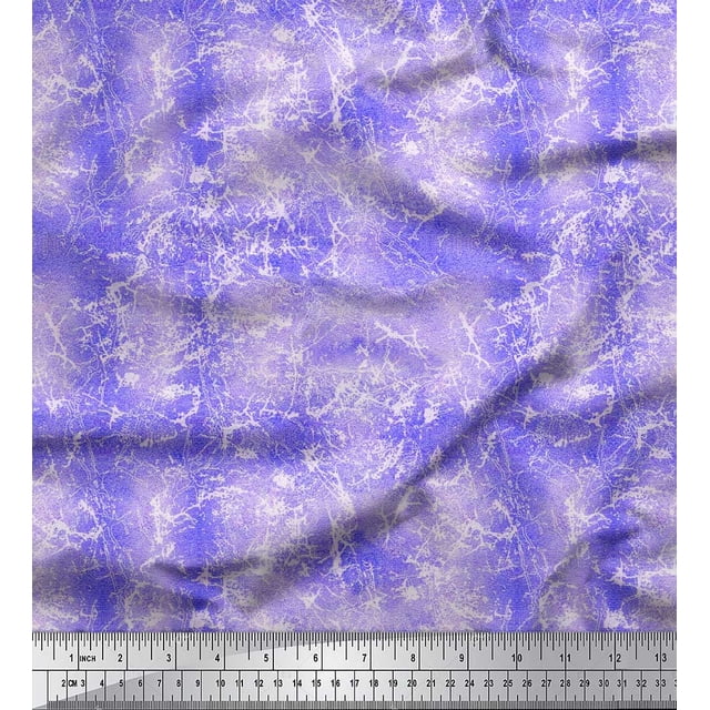 Soimoi Velvet Fabric Ombre Tie & Dye Texture Decor Fabric Printed Yard 58 Inch Wide