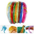 thumbnail image 4 of 12 Rouleaux de Fil d'Aluminium Flexible Artistique Fil de Perles de Bijouterie Colorée, 4 of 8