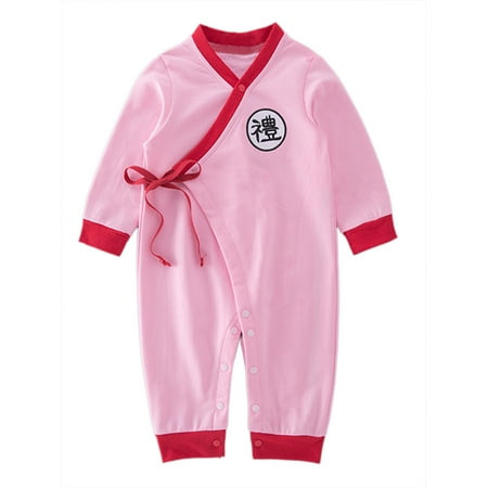 

StylesILove Baby Toddler Boys Traditional Chinese Inspired Long Sleeves Rompers (95/18-24 Months Courtesy)