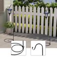 thumbnail image 1 of 2 ganchos de pastor para colgar en terrazas y porches. Fácil instalación. Gancho de hierro con base plana para faroles en patios y jardines., 1 of 8