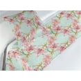 thumbnail image 3 of Floral Bed Runner Set, Repetitive Victorian Spring Vintage Flower Ornament Pattern Print Artwork, Decorative Bedding Scarf & a Pillow Sham for Hotels Homes, Twin, Pale Mint Green Blush, by Ambesonne, 3 of 3