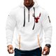 thumbnail image 1 of Sudadera con capucha para hombre, informal, con estampado, deportiva, de manga larga, blusa de poliéster, 1 of 4