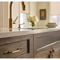 thumbnail image 2 of Goo-Ki 6 Pack Champagne Bronze Cabinet Handle Drawer Pulls - 5"(128mm) Solid Zinc Alloy Modern Bar Handles Pull Kitchen Hardware for Dresser Cupboard Bathroom Wardrobe, 2 of 7