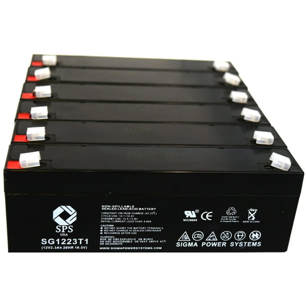 SPS Brand 12V 2.3 Ah Replacement Battery for B & B Battery BP2312 (6