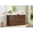 thumbnail image 2 of Commode à 12 Tiroirs pour Chambre, Commodes et Chiffonniers en Bois, Commode avec Prise de Courant, Brun, 2 of 8