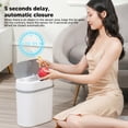 thumbnail image 4 of Automatic Trash Can, Smart Trash Can 12L Large Caliber Space Saving Hands Free 2 Modes  for Bedroom, 4 of 7